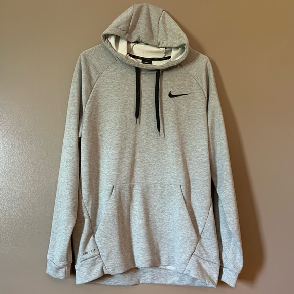 Grey Nike Dri-fit hoodie - Picture 1 of 5